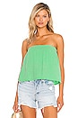 view 1 of 4 Beach Gauze Strapless Top in Cactus