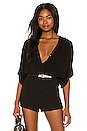 view 1 of 4 Beach Crepe Top in Black