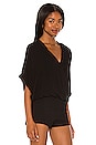 view 2 of 4 Beach Crepe Top in Black