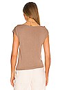 view 3 of 4 TOP EN MAILLE in Tan