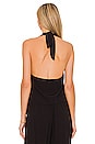 view 3 of 4 Luxe Crepe Halter Top in Black