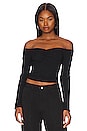view 1 of 4 Wide Rip Top in Black