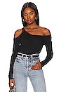 view 1 of 4 Cold Shoulder Top in Black