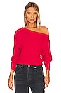 view 1 of 4 Off The Shoulder Top in Red Hot