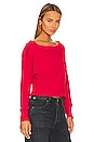 view 2 of 4 Off The Shoulder Top in Red Hot