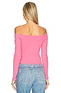 view 3 of 4 Off The Shoulder Top in Daiquiris