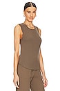 view 2 of 4 DÉBARDEUR EXPOSED BAND HIGH NECK in Olive Tree