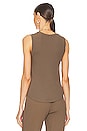view 3 of 4 DÉBARDEUR EXPOSED BAND HIGH NECK in Olive Tree
