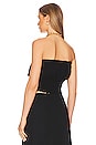 view 3 of 4 Smocked Tube Crop Top in Black