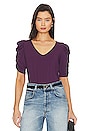view 1 of 4 Puff Sleeve Tee in Dark Purple