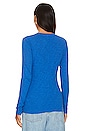 view 3 of 4 Crew Neck Long Sleeve Top in Cerulean