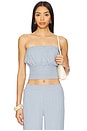 view 1 of 4 Beach Strapless Top in Water