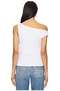 view 3 of 4 Twist Off The Shoulder Top in White