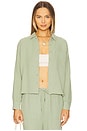 view 1 of 4 Cropped Button Up Shirt in Juniper