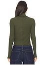 view 3 of 4 Crop Turtleneck Top in Hunter