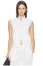 view 1 of 4 Pintuck Sleeveless Top in White