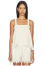 view 1 of 4 Malaga Tank Top in Soft White