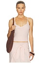 view 1 of 4 Shirred Front Cami Top in Himalayan Salt
