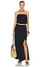 view 4 of 4 BUSTIER À SMOCKS SMOCKED TUBE TOP in Black