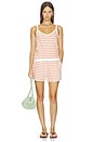 view 4 of 5 V-neck Cami Top in Coral Stripe