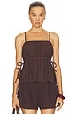 view 2 of 5 Side Tie Cami Top in Umber
