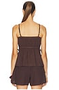 view 4 of 5 Side Tie Cami Top in Umber