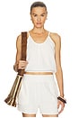 view 1 of 4 CAMI CROP TOP キャミソールクロップトップ in Linen
