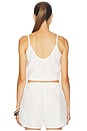 view 3 of 4 CAMI CROP TOP キャミソールクロップトップ in Linen