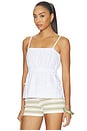 view 1 of 5 Side Tie Cami Top in White
