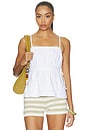 view 2 of 5 Side Tie Cami Top in White