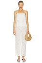 view 4 of 4 Side Smocked Lace Cami Top in White