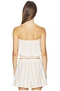 view 3 of 4 TOP TUBO FRUNCIDO SMOCKED TUBE TOP in Sun Rays Stripe