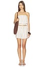 view 4 of 4 TOP TUBO FRUNCIDO SMOCKED TUBE TOP in Sun Rays Stripe