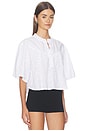 view 2 of 5 Faye Boho Henley in White