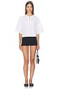 view 4 of 5 Faye Boho Henley in White