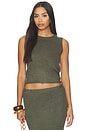 view 1 of 4 Blair Sleeveless Top in Troops