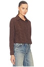 view 2 of 5 Fallon Button Up in Mocha