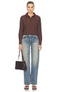 view 4 of 5 Fallon Button Up in Mocha