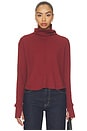 view 1 of 4 Boxy Crop Turtleneck in Spice