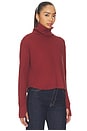 view 2 of 4 Boxy Crop Turtleneck in Spice