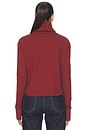 view 4 of 4 Boxy Crop Turtleneck in Spice