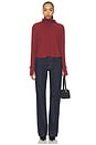 view 5 of 4 Boxy Crop Turtleneck in Spice