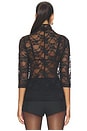 view 4 of 4 Half Sleeve Modern Mock Neck in Black