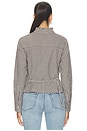 view 4 of 5 Bri Pintuck Top in Mocha Gingham