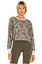 view 1 of 4 Rori Reversible Pullover in Olive Camo, Metal Camo & Heather