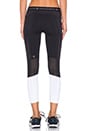 view 3 of 4 Elian Legging in Black & Honeycomb & White