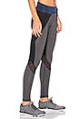 view 2 of 4 Blade Legging in Charcoal, Midnight & Mesh