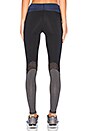 view 3 of 4 Blade Legging in Charcoal, Midnight & Mesh