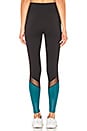 view 3 of 4 Sophia Legging in Black & Teal