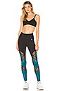 view 4 of 4 Sophia Legging in Black & Teal